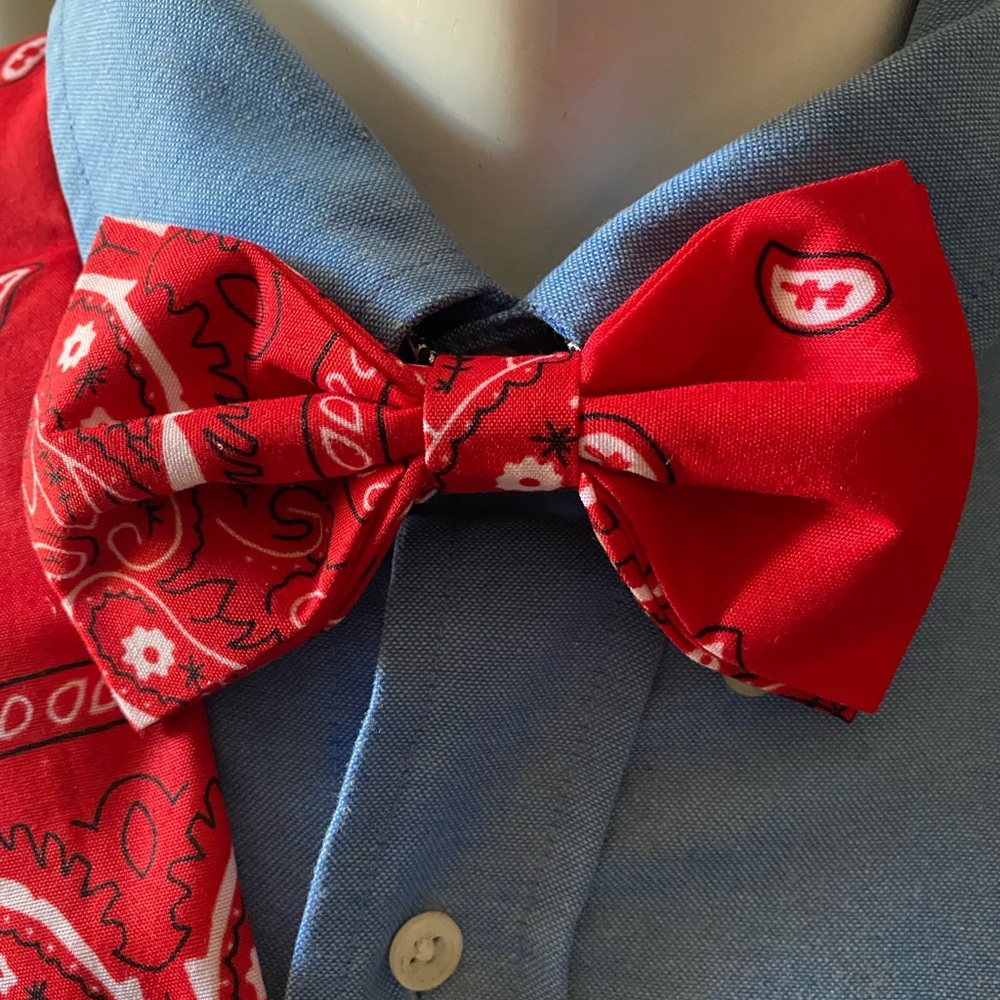 Red bowtie set